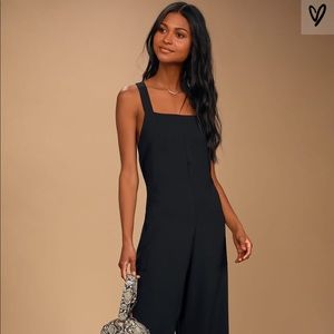Wide Leg Midi Jumpsuit